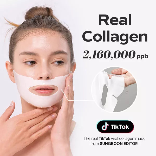 SUNGBOON EDITOR Korean Skincare Deep Collagen Power Boosting Facial Mask for Firming and Restoring Skin