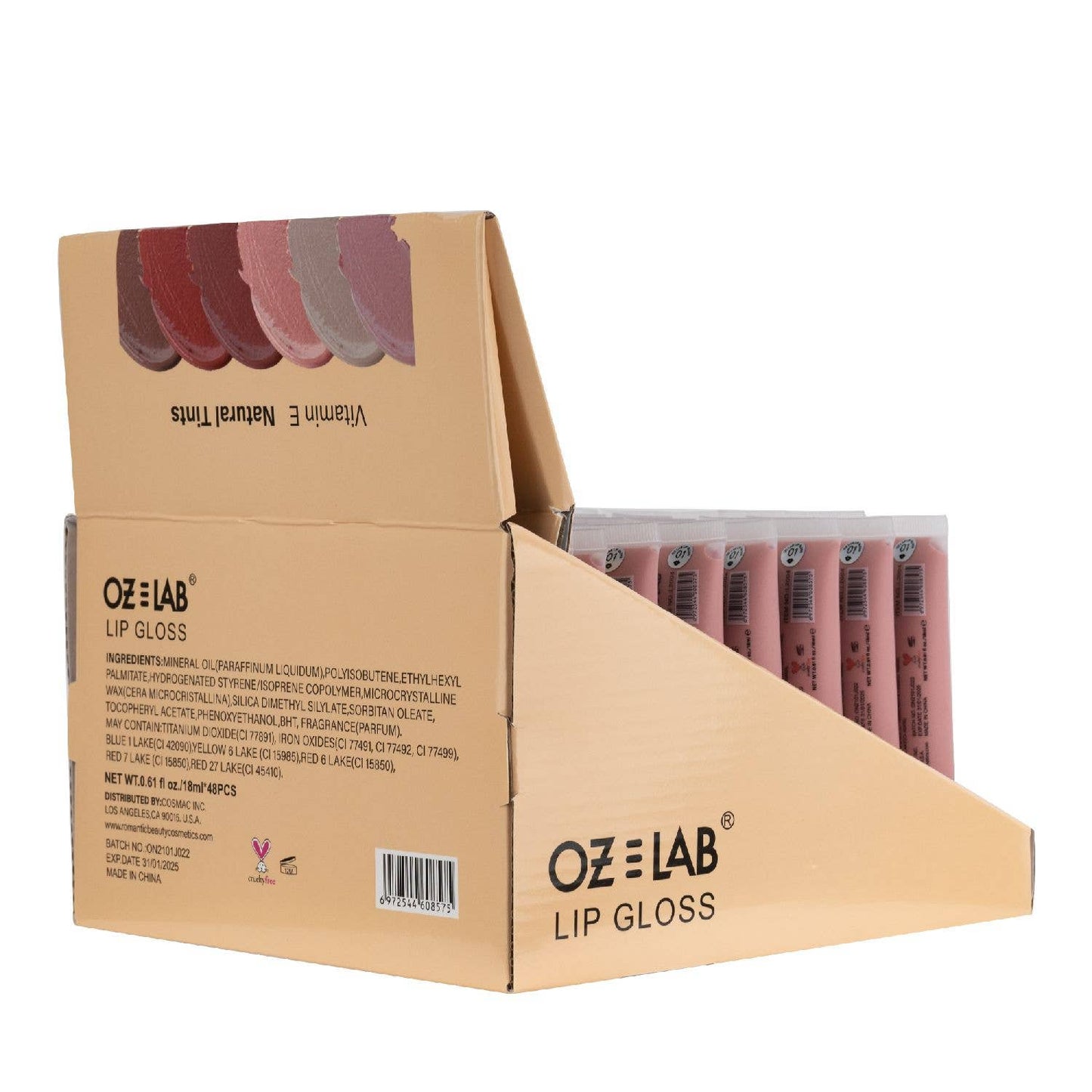 Oz Lab Nude Tinted Lip Gloss With Vitamin E